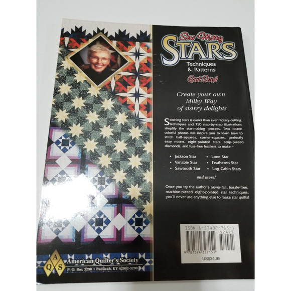 Sew Many Stars : Techniques and Patterns by Gail Searl/ Barbara Smith item no428 - Picture 2 of 2